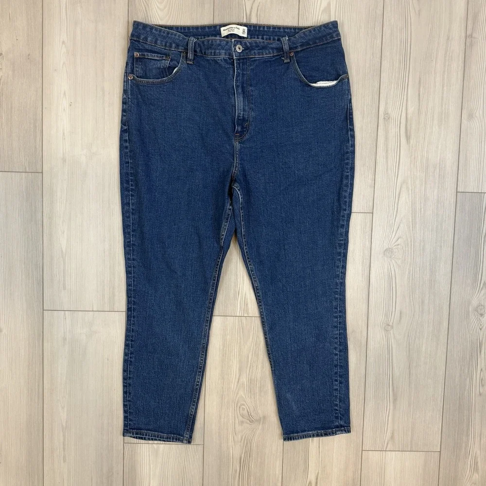 Abercrombie‎ & Fitch 33/16S Skinny High Rise Blue Jeans Curve Love